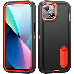 3 in 1 Rugged Holder Phone Case, For iPhone 13 mini, For iPhone 13, For iPhone 13 Pro