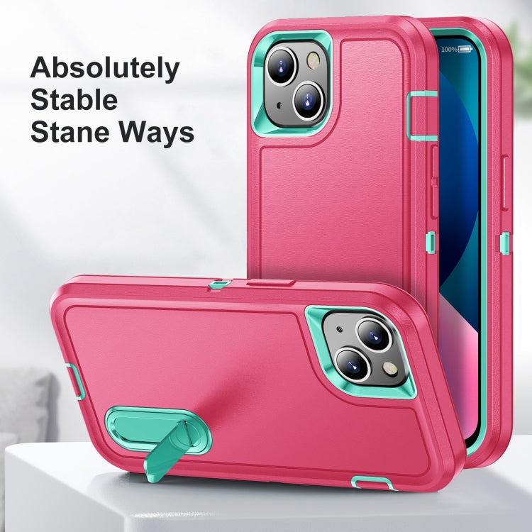 3 in 1 Robuste Handyhülle mit Halterung, Für iPhone 13 mini, Für iPhone 13, Für iPhone 13 Pro