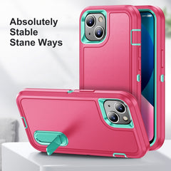3 in 1 Robuste Handyhülle mit Halterung, Für iPhone 13 mini, Für iPhone 13, Für iPhone 13 Pro