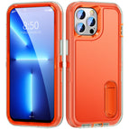 For iPhone 13 Pro Max / Transparent + Orange