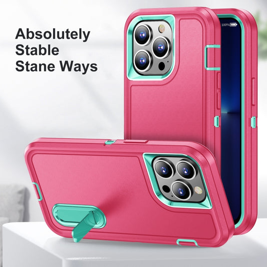 3 in 1 Rugged Holder Phone Case, For iPhone 12 / 12 Pro, For iPhone 12 Pro Max