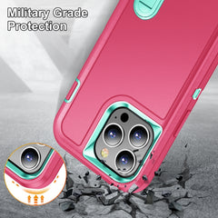 3 in 1 Rugged Holder Phone Case, For iPhone 12 / 12 Pro, For iPhone 12 Pro Max