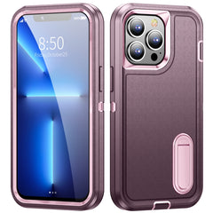 3 in 1 Rugged Holder Phone Case, For iPhone 12 / 12 Pro, For iPhone 12 Pro Max