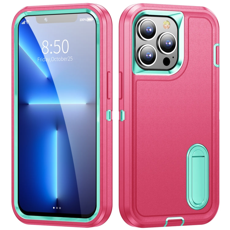 3 in 1 Rugged Holder Phone Case, For iPhone 11, For iPhone 11 Pro, For iPhone 11 Pro Max