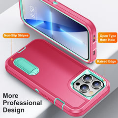 3 in 1 Rugged Holder Phone Case, For iPhone 11, For iPhone 11 Pro, For iPhone 11 Pro Max