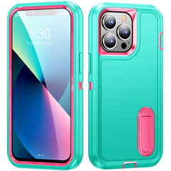 3 in 1 Rugged Holder Phone Case, For iPhone 11, For iPhone 11 Pro, For iPhone 11 Pro Max