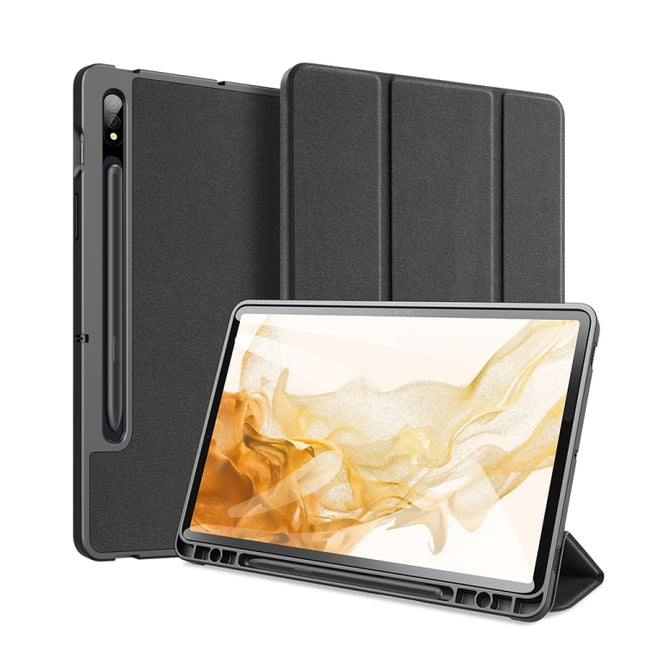 DUX DUCIS Domo Series Magnetic PU Leather Tablet Case, For Samsung Galaxy Tab S8 / Galaxy Tab S7