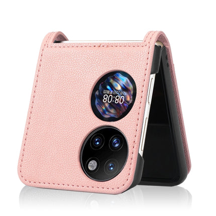 Lambskin Texture Card Folding Phone Case, For Huawei P50 Pocket