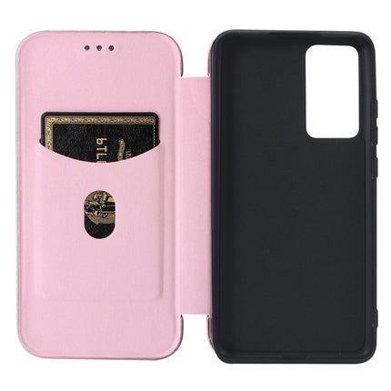 Carbon Fiber Texture Magnetic Horizontal Flip PU Phone Case, For Xiaomi 12 Pro