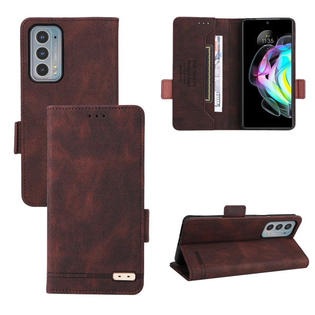 Magnetic Clasp Leather Phone Case, For Motorola Edge 20, For Motorola Edge 20 Lite / 20 Fusion, For Motorola Moto E20 / E40, For Asus ROG Phone 5