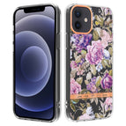 For iPhone 12 / 12 Pro / Purple Peony