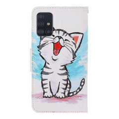 3D Colored Drawing Horizontal Flip PU Leather Case with Holder & Card Slots & Wallet
