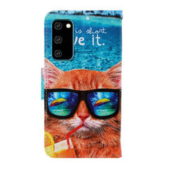 3D Colored Drawing Horizontal Flip PU Leather Case with Holder & Card Slots & Wallet