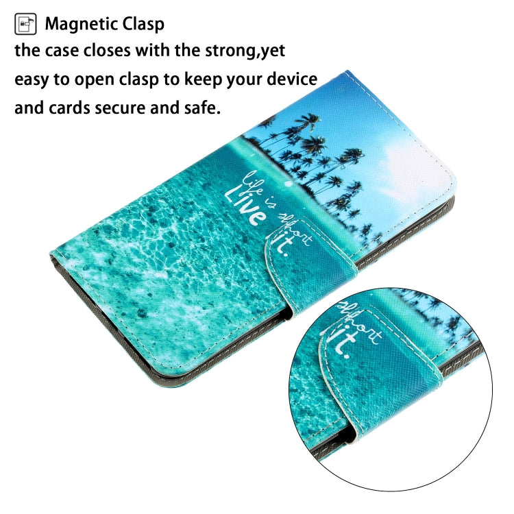 3D Colored Drawing Horizontal Flip PU Leather Case with Holder & Card Slots & Wallet