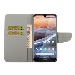3D Colored Drawing Horizontal Flip PU Leather Case with Holder & Card Slots & Wallet