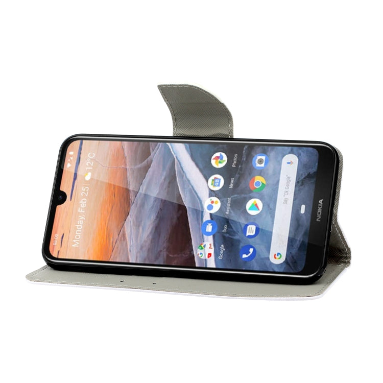 3D Colored Drawing Horizontal Flip PU Leather Case with Holder & Card Slots & Wallet