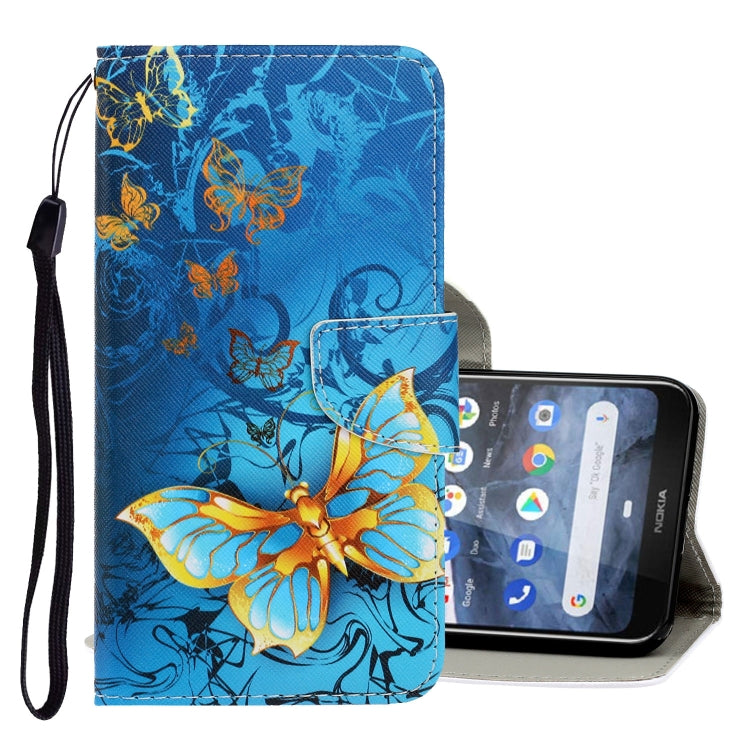 3D Colored Drawing Horizontal Flip PU Leather Case with Holder & Card Slots & Wallet