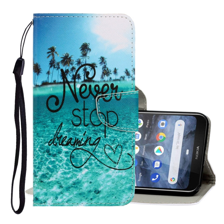 3D Colored Drawing Horizontal Flip PU Leather Case with Holder & Card Slots & Wallet
