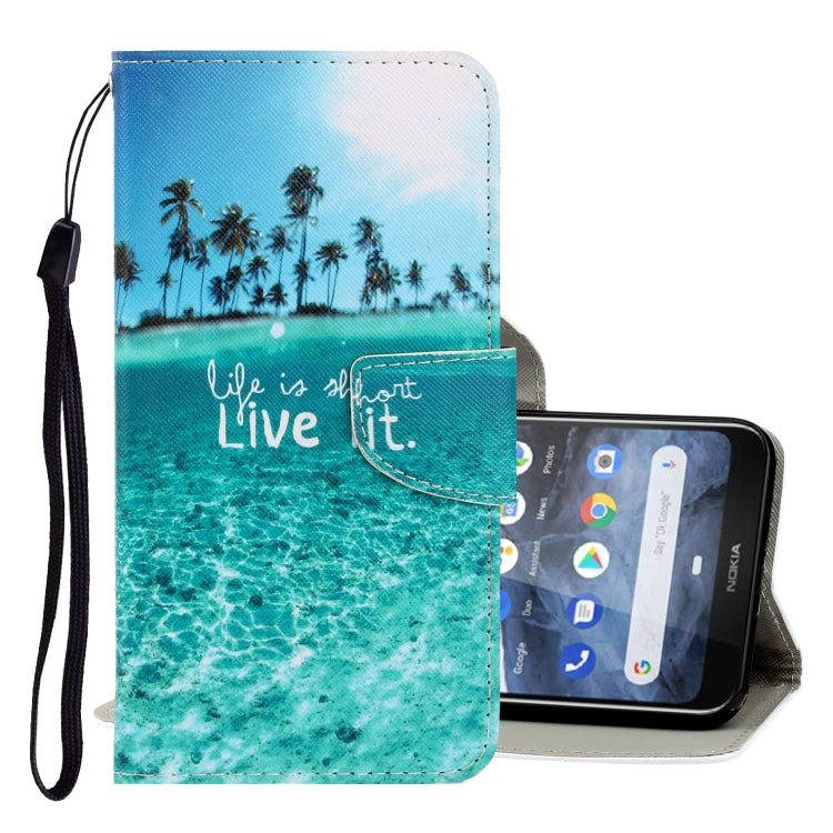 3D Colored Drawing Horizontal Flip PU Leather Case with Holder & Card Slots & Wallet
