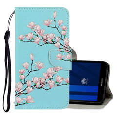 3D Colored Drawing Horizontal Flip PU Leather Case with Holder & Card Slots & Wallet, For Huawei Y5 2018, For Huawei Y5 2019