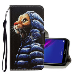 3D Colored Drawing Horizontal Flip PU Leather Case with Holder & Card Slots & Wallet, For Huawei Y5 2018, For Huawei Y5 2019