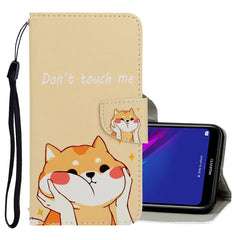 3D Colored Drawing Horizontal Flip PU Leather Case with Holder & Card Slots & Wallet, For Huawei Y5 2018, For Huawei Y5 2019