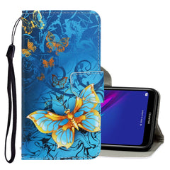 3D Colored Drawing Horizontal Flip PU Leather Case with Holder & Card Slots & Wallet, For Huawei Y5 2018, For Huawei Y5 2019