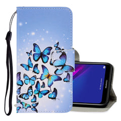 3D Colored Drawing Horizontal Flip PU Leather Case with Holder & Card Slots & Wallet, For Huawei Y5 2018, For Huawei Y5 2019