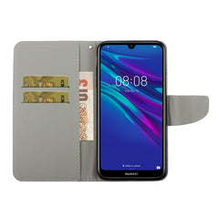 3D Colored Drawing Horizontal Flip PU Leather Case with Holder & Card Slots & Wallet, For Huawei Y6 2019, For Huawei Y7 2019