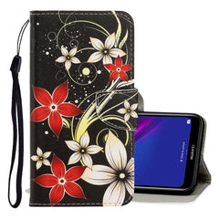 3D Colored Drawing Horizontal Flip PU Leather Case with Holder & Card Slots & Wallet, For Huawei Y6 2019, For Huawei Y7 2019