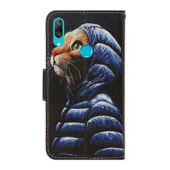 3D Colored Drawing Horizontal Flip PU Leather Case with Holder & Card Slots & Wallet, For Huawei Y9 2019, For Huawei Enjoy 7S