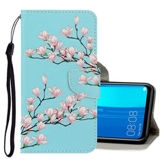 3D Colored Drawing Horizontal Flip PU Leather Case with Holder & Card Slots & Wallet, For Huawei Y9 2019, For Huawei Enjoy 7S