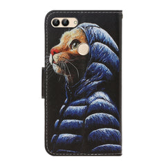 3D Colored Drawing Horizontal Flip PU Leather Case with Holder & Card Slots & Wallet