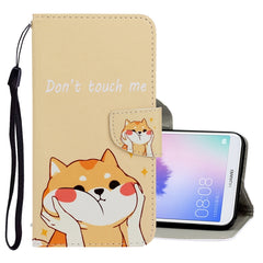 3D Colored Drawing Horizontal Flip PU Leather Case with Holder & Card Slots & Wallet, For Huawei Y9 2019, For Huawei Enjoy 7S