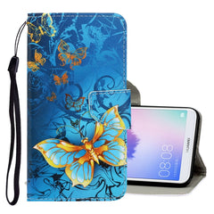 3D Colored Drawing Horizontal Flip PU Leather Case with Holder & Card Slots & Wallet, For Huawei Y9 2019, For Huawei Enjoy 7S