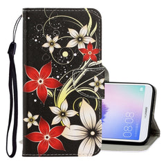 3D Colored Drawing Horizontal Flip PU Leather Case with Holder & Card Slots & Wallet, For Huawei Y9 2019, For Huawei Enjoy 7S