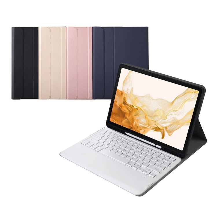 A800B Split Bluetooth Keyboard Leather Case with Holder & Pen Slot