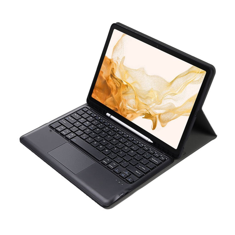 A800B-A Split Bluetooth Keyboard Leather Case with Holder & Pen Slot & Touchpad