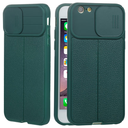 Litchi Texture Sliding Camshield TPU-Schutzhülle für iPhone 6, iPhone 6 Plus, iPhone 8 Plus und 7 Plus sowie iPhone XS Max