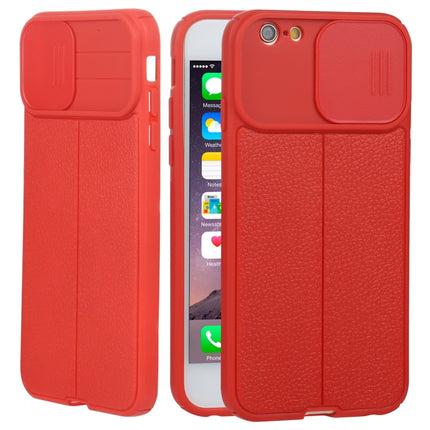 Litchi Texture Sliding Camshield TPU-Schutzhülle für iPhone 6, iPhone 6 Plus, iPhone 8 Plus und 7 Plus sowie iPhone XS Max