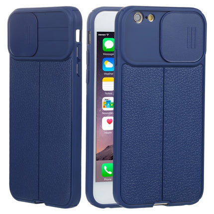 Litchi Texture Sliding Camshield TPU-Schutzhülle für iPhone 6, iPhone 6 Plus, iPhone 8 Plus und 7 Plus sowie iPhone XS Max