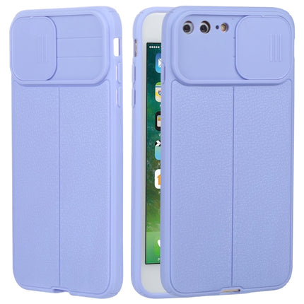 Litchi Texture Sliding Camshield TPU-Schutzhülle für iPhone 6, iPhone 6 Plus, iPhone 8 Plus und 7 Plus sowie iPhone XS Max
