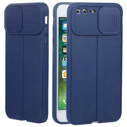 Litchi Texture Sliding Camshield TPU-Schutzhülle für iPhone 6, iPhone 6 Plus, iPhone 8 Plus und 7 Plus sowie iPhone XS Max