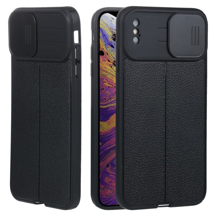 Litchi Texture Sliding Camshield TPU-Schutzhülle für iPhone 6, iPhone 6 Plus, iPhone 8 Plus und 7 Plus sowie iPhone XS Max