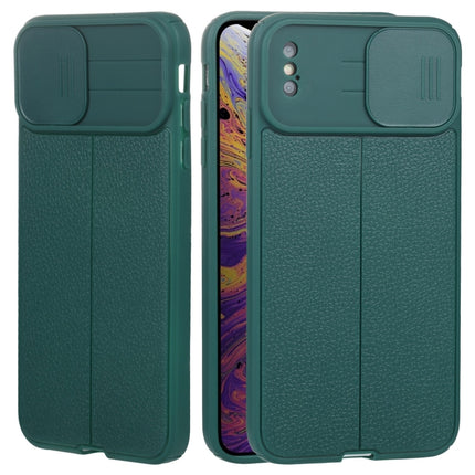 Litchi Texture Sliding Camshield TPU-Schutzhülle für iPhone 6, iPhone 6 Plus, iPhone 8 Plus und 7 Plus sowie iPhone XS Max