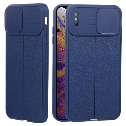 Litchi Texture Sliding Camshield TPU-Schutzhülle für iPhone 6, iPhone 6 Plus, iPhone 8 Plus und 7 Plus sowie iPhone XS Max