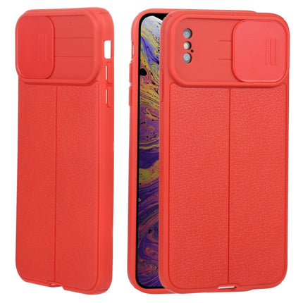 Litchi Texture Sliding Camshield TPU-Schutzhülle für iPhone 6, iPhone 6 Plus, iPhone 8 Plus und 7 Plus sowie iPhone XS Max