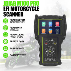 JDiag M100 PRO Intelligent Motorcycle Electronic Fuel Injection System Diagnostic Instrument, Fully Equipped Version