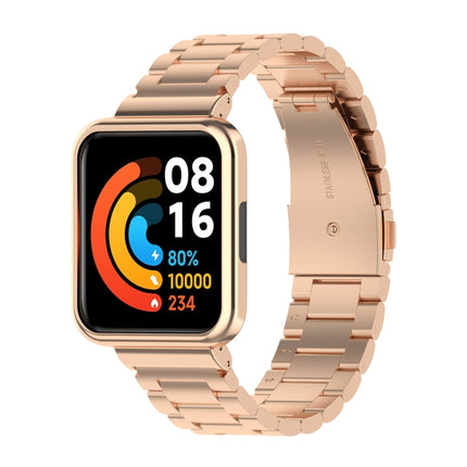 Three-bead Steel Watch Band for Xiaomi Redmi Watch 2 Lite International Version, For Xiaomi Redmi Watch 2 Lite International Version