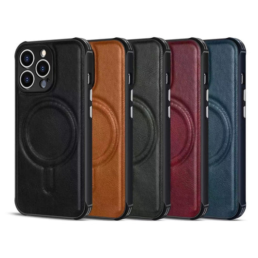 Crazy Horse Cowhide Leather Magnetic Phone Case, For iPhone 12, For iPhone 12 Pro, For iPhone 12 Pro Max, For iPhone 11